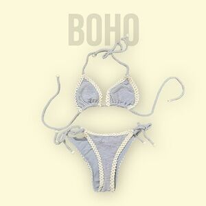 Stunning blue and white bikini from Brazil​​